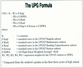 UPG Formula